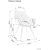 Signal Meble Signal Cherry Velvet kėdė