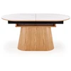SIRIUS extension table, baltas marble / natural
