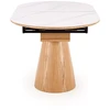 SIRIUS extension table, baltas marble / natural