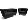 Fotelis Signal Meble Sofa Siganl Castello 2 VELVET, juoda