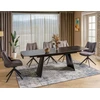 Signal Meble Valgomojo stalas Bacardi, 160-240 x 90 cm, juoda