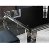Signal Meble Valgomojo stalas PRINCE, 150 x 90 cm, juoda/chromo