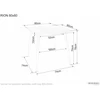 Signal Meble Valgomojo stalas SIGNAL Rion 80x80x76 cm, juoda
