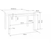 TIAGO extension table lancelot oak