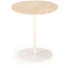 TRAVERSO S c. table, color travertine / baltas