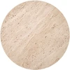 TRAVERSO S c. table, color travertine / baltas