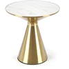 TRIBECA coffee table, baltas marble / auksinis