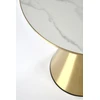 TRIBECA coffee table, baltas marble / auksinis
