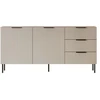 Cama Meble Cama Komoda 1 ALMERA 156x42x75 riešutmedžio/kašmyro spalvos