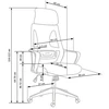 VALDEZ office chair, color: juodas / pilkas