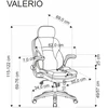 VALERIO office chair, juodas / pilkas