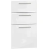 VENTO D3S_H-40/82 fronts, color: baltas high gloss