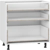 VENTO D3S_H-80/82 carcass, lower cabinet with drawers baltas