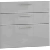 VENTO D3S_H-80/82 fronts, color: light pilkas high gloss