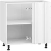 VENTO DN-100/82 carcass, corner lower cabinet baltas