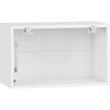 VENTO GO-60/36 carcass, upper hood cabinet baltas