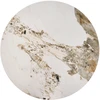VENUS 2 c. table, baltas marble / auksinis