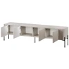 TV staliukas Cama Meble Cama VERA TV cabinet 190x40x50 matt juodas