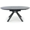 VERTIGO extension table, color: top - juodas marble, legs - juodas