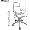 WEBER chair, walnut / juodas
