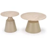 ZURICH set of 2 c.tables travertine / cashmere