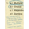 KNYGA Alejandro Zambra Multiple Choice
