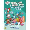 KNYGA Art Baltazar Dr Seuss Graphic Novel: Thing One and Thing Two Have Homework to Do, A Cat in the Hat Story