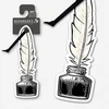 KNYGA Bookshop Academia Bookmarks - Quill &amp; Ink
