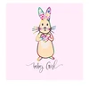 KNYGA Bookshop Baby Girl Greetings Card