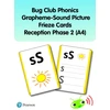 KNYGA Bookshop Bug Club Phonics Grapheme-Sound Picture Frieze Cards Reception Phase 2 (A4)