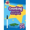 KNYGA Bookshop Cgp Books Counting Wipe-Clean Activity Book for Ages 3-5 (with pen)