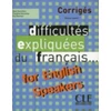 KNYGA Bookshop Difficultes expliquees du francais...for English speakers - Corriges