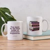 KNYGA Bookshop Jane Austen Bookstack With Quote Mug