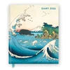 KNYGA Bookshop Japanese Woodblocks 2026 Desk Diary Planner - Week to View, Illustrated Throughout