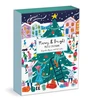 Dėlionė Bookshop Louise Cunningham Merry and Bright 12 Days of Christmas Advent Puzzle Calendar