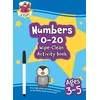 KNYGA Bookshop Cgp Books Numbers 0-20 Wipe-Clean Activity Book for Ages 3-5 (with pen)