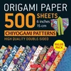 KNYGA Tuttle Publishing Origami Paper 500 sheets Chiyogami Designs 6 inch 15cm