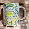 KNYGA Bookshop OS Map Ceramic Mug - Brecon Beacons National Park