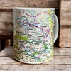 KNYGA Bookshop OS Map Ceramic Mug - Peak District National Park