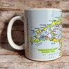 KNYGA Bookshop OS Map Ceramic Mug - Pembrokeshire Coast National Park