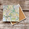 KNYGA Bookshop OS Map Ceramic Single Coaster - Snowdonia National Park