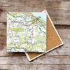 KNYGA Bookshop OS Map Ceramic Single Coaster - North York Moors National Park