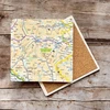 KNYGA Bookshop OS Map Ceramic Single Coaster - Yorkshire Dales National Park