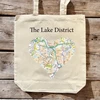 KNYGA Bookshop OS Map Premium Canvas Tote Bag - Lake District National Park