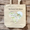KNYGA Bookshop OS Map Premium Canvas Tote Bag - North York Moors National Park