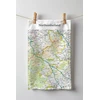 KNYGA Bookshop OS Map Tea-towel - Northumberland National Park
