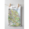 KNYGA Bookshop OS Map Tea-towel - The Broads