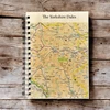 KNYGA Bookshop OS Map Wooden Lined Notebook - Yorkshire Dales National Park