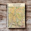 KNYGA Bookshop OS Map Wooden Lined Notebook - Loch Lomond and The Trossachs National Park