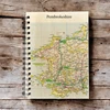 KNYGA Bookshop OS Map Wooden Lined Notebook - Pembrokeshire Coast National Park